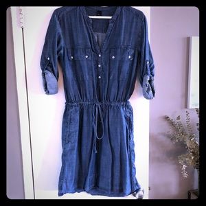 GAP chambray denim shirt dress - offers welcome